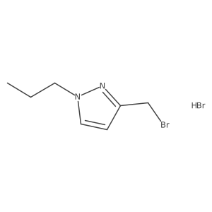 3-(Bromomethyl)-1-propylpyrazole;hydrobromide结构式