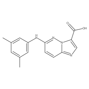 6-((3,5-Dimethylphenyl)amino)imidazo[1,2-b]pyridazine-3-carboxylic acid结构式