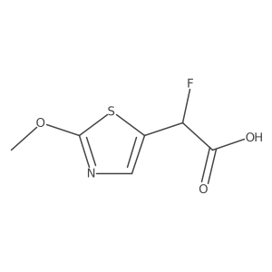 2-Fluoro-2-(2-methoxy-1,3-thiazol-5-yl)acetic acid结构式