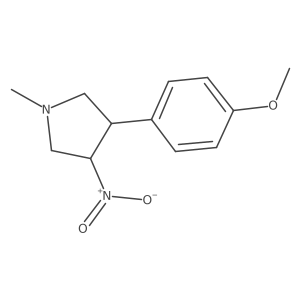 3-(4-Methoxyphenyl)-1-methyl-4-nitropyrrolidine Structure