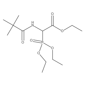 Ethyl 2-(diethoxyphosphoryl)-2-pivalamidoacetate Structure