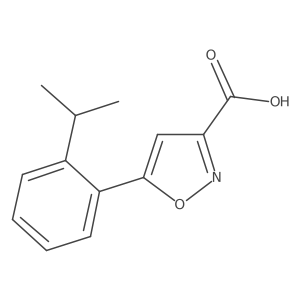5-[2-(Propan-2-yl)phenyl]-1,2-oxazole-3-carboxylic acid结构式