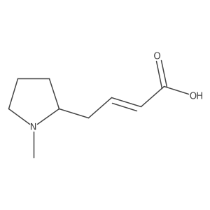 4-(1-Methylpyrrolidin-2-yl)but-2-enoic acid结构式