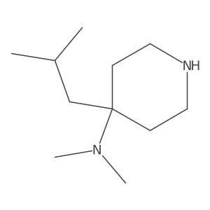 N,N-Dimethyl-4-(2-methylpropyl)piperidin-4-amine Structure