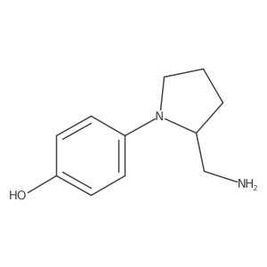 (S)-4-(2-(Aminomethyl)pyrrolidin-1-yl)phenol Structure