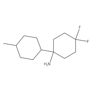 4,4-Difluoro-1-(4-methylcyclohexyl)cyclohexan-1-amine Structure