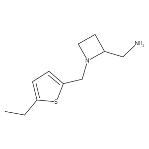 {1-[(5-Ethylthiophen-2-yl)methyl]azetidin-2-yl}methanamine Structure