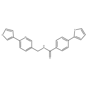 N-((6-(furan-3-yl)pyridin-3-yl)methyl)-4-(thiophen-2-yl)benzamide Structure