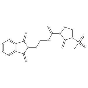 N-(2-(5,7-dioxo-5H-pyrrolo[3,4-b]pyridin-6(7H)-yl)ethyl)-3-(methylsulfonyl)-2-oxoimidazolidine-1-carboxamide Structure