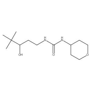 1-(3-hydroxy-4,4-dimethylpentyl)-3-(tetrahydro-2H-pyran-4-yl)urea Structure