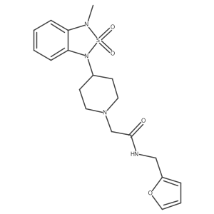 N-(furan-2-ylmethyl)-2-(4-(3-methyl-2,2-dioxidobenzo[c][1,2,5]thiadiazol-1(3H)-yl)piperidin-1-yl)acetamide Structure