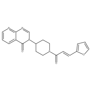 (E)-3-(1-(3-(furan-2-yl)acryloyl)piperidin-4-yl)pyrido[2,3-d]pyrimidin-4(3H)-one Structure
