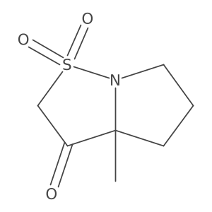 3a-Methyl-hexahydro-1lambda6-pyrrolo[1,2-b][1,2]thiazole-1,1,3-trione结构式