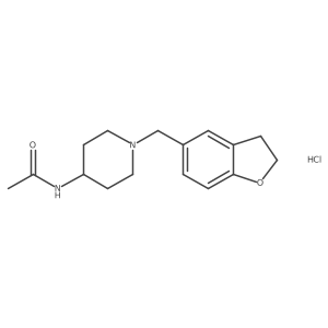 N-{1-[(2,3-dihydro-1-benzofuran-5-yl)methyl]piperidin-4-yl}acetamide hydrochloride Structure