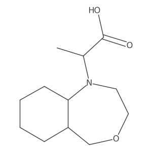2-(octahydrobenzo[e][1,4]oxazepin-1(5H)-yl)propanoic acid结构式