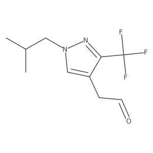 2-(1-isobutyl-3-(trifluoromethyl)-1H-pyrazol-4-yl)acetaldehyde结构式