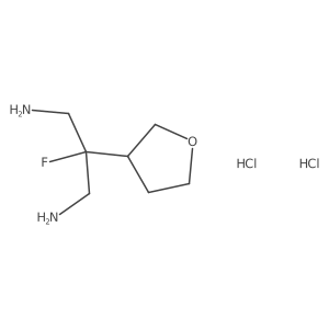 2-Fluoro-2-(oxolan-3-yl)propane-1,3-diamine dihydrochloride结构式