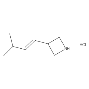 3-[(1E)-3-methylbut-1-en-1-yl]azetidine hydrochloride结构式