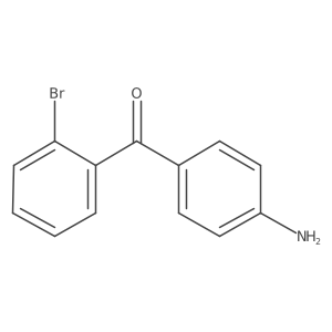 (4-Aminophenyl)(2-bromophenyl)methanone Structure