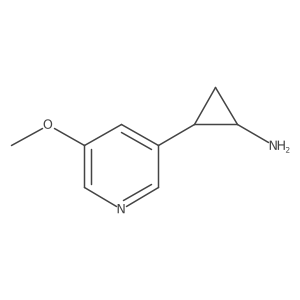 2-(5-Methoxypyridin-3-yl)cyclopropan-1-amine结构式
