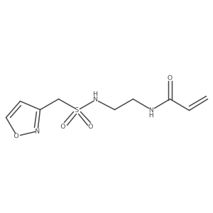 N-{2-[(1,2-oxazol-3-yl)methanesulfonamido]ethyl}prop-2-enamide结构式
