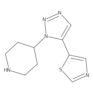 4-[5-(1,3-thiazol-5-yl)-1H-1,2,3-triazol-1-yl]piperidine Structure