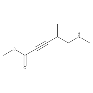Methyl 4-methyl-5-(methylamino)pent-2-ynoate Structure