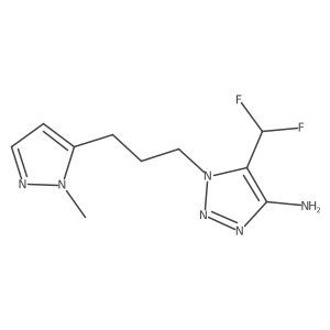 5-(difluoromethyl)-1-[3-(1-methyl-1H-pyrazol-5-yl)propyl]-1H-1,2,3-triazol-4-amine Structure