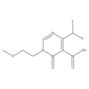 4-(Difluoromethyl)-1-(2-methoxyethyl)-6-oxo-1,6-dihydropyrimidine-5-carboxylic acid Structure