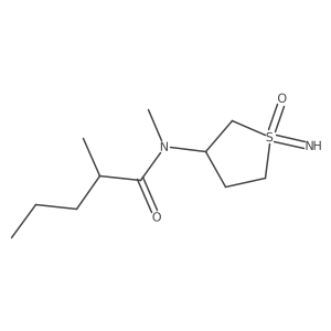 N-(1-imino-1-oxo-1lambda6-thiolan-3-yl)-N,2-dimethylpentanamide Structure