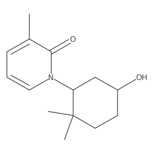 1-(5-Hydroxy-2,2-dimethylcyclohexyl)-3-methyl-1,2-dihydropyridin-2-one结构式