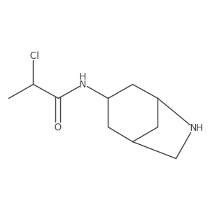 N-{6-azabicyclo[3.2.1]octan-3-yl}-2-chloropropanamide Structure