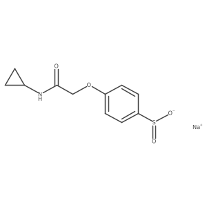 Sodium 4-[(cyclopropylcarbamoyl)methoxy]benzene-1-sulfinate Structure