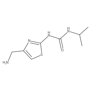 1-[4-(Aminomethyl)-1,3-thiazol-2-yl]-3-(propan-2-yl)urea结构式
