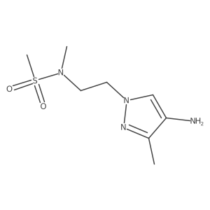 N-[2-(4-amino-3-methyl-1H-pyrazol-1-yl)ethyl]-N-methylmethanesulfonamide Structure