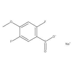 Sodium 2,5-difluoro-4-methoxybenzene-1-sulfinate Structure