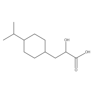 2-Hydroxy-3-[4-(propan-2-yl)cyclohexyl]propanoic acid Structure