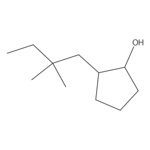 2-(2,2-Dimethylbutyl)cyclopentan-1-ol结构式