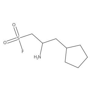 2-Amino-3-cyclopentylpropane-1-sulfonyl fluoride结构式