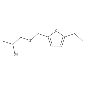 (2S)-1-{[(5-ethylfuran-2-yl)methyl]sulfanyl}propan-2-ol结构式
