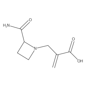 2-[(2-Carbamoylazetidin-1-yl)methyl]prop-2-enoic acid Structure