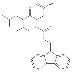 3-[(2,2-difluoroethyl)(propan-2-yl)carbamoyl]-3-({[(9H-fluoren-9-yl)methoxy]carbonyl}amino)propanoic acid Structure