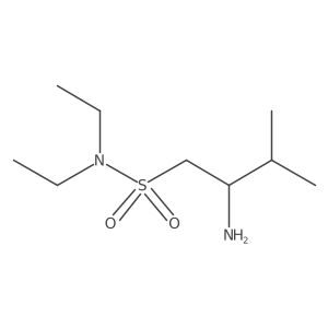 2-amino-N,N-diethyl-3-methylbutane-1-sulfonamide结构式