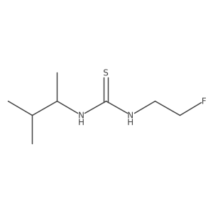 3-(2-Fluoroethyl)-1-(3-methylbutan-2-yl)thiourea结构式