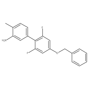 5-[4-(Benzyloxy)-2,6-difluorophenyl]-2-methylaniline结构式