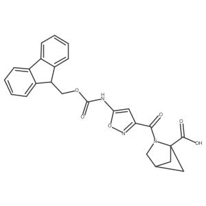 2-[5-({[(9H-fluoren-9-yl)methoxy]carbonyl}amino)-1,2-oxazole-3-carbonyl]-2-azabicyclo[2.1.1]hexane-1-carboxylic acid Structure