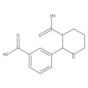 2-(3-Carboxyphenyl)piperidine-3-carboxylic acid结构式