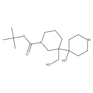 Tert-butyl 3-(hydroxymethyl)-3-(4-hydroxypiperidin-4-yl)piperidine-1-carboxylate Structure