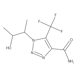 1-(3-hydroxybutan-2-yl)-5-(trifluoromethyl)-1H-1,2,3-triazole-4-carboxamide Structure