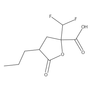 2-(Difluoromethyl)-5-oxo-4-propyloxolane-2-carboxylic acid结构式